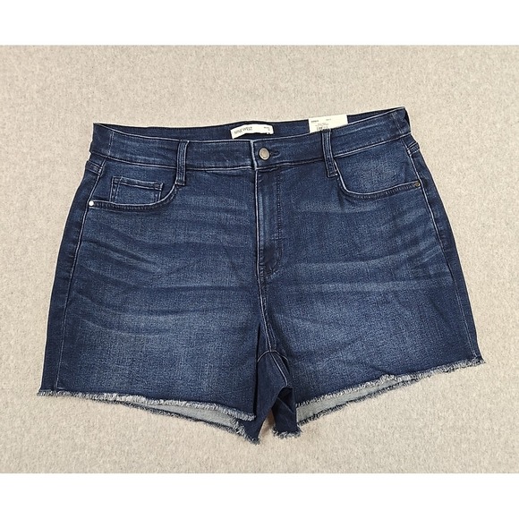 Nine West Pants - Nine West Womens Size 14 Denim Cut Off Jean Shorts Dark Blue NWT